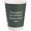Doppelwandiger Kaffeebecher 36/40cl PLA biologisch abbaubar kompostierbar 25St.