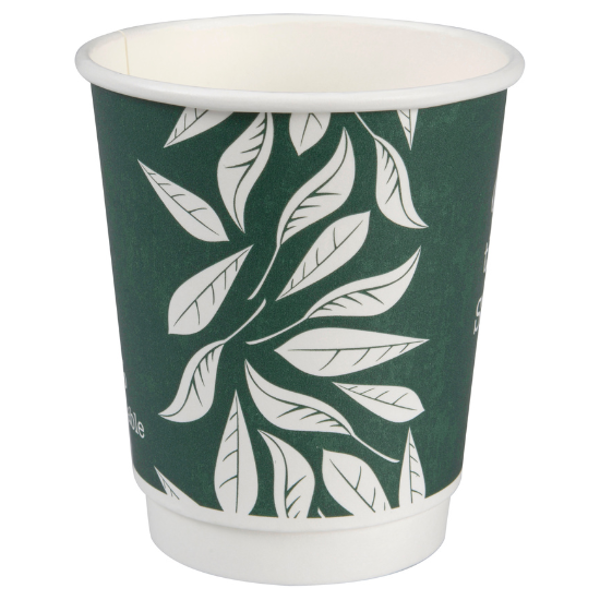 Double wall coffee cup 24/28cl PLA biodegradable compostable 25pcs