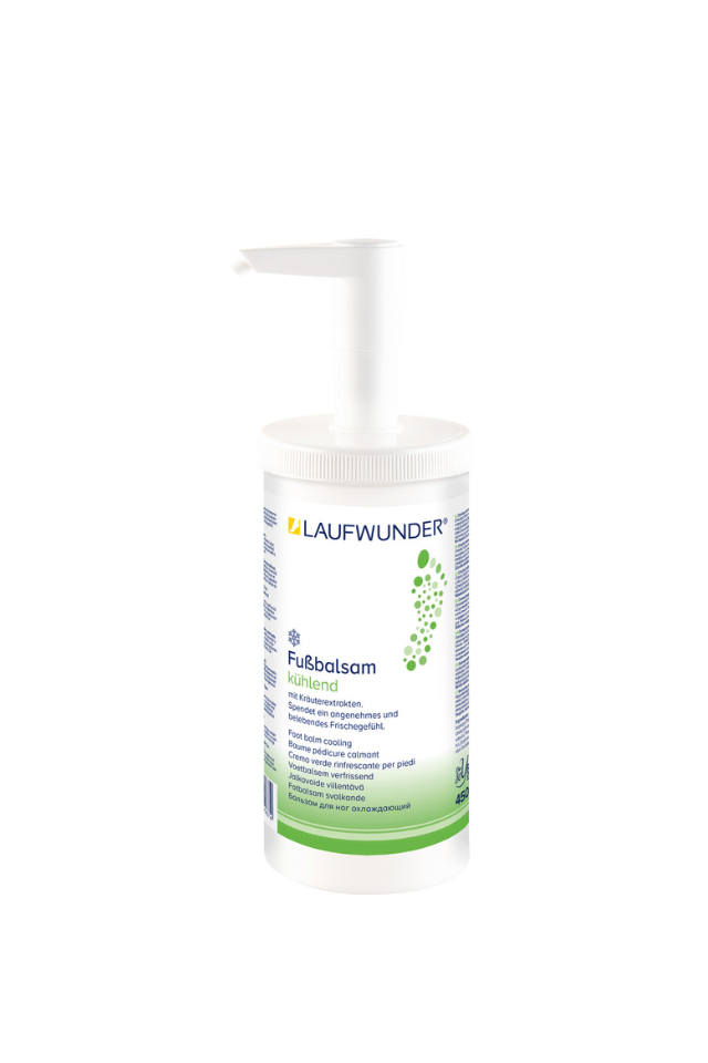 Laufwunder cooling foot cream pump bottle 450 ml