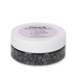 PASTELL. LARGE MICRO BEADS 500 PCS DARK BROWN