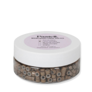 PASTELL. LARGE MICRO BEADS 500 PCS LIGHT BROWN