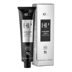IdHAIR Hair Paint Supreme Bleaching Paste 250gr tuubissa. Kermainen vaalennuspasta joka vaalentaa jopa 8 astetta. Hellävaraisempi, mutta tehokas.