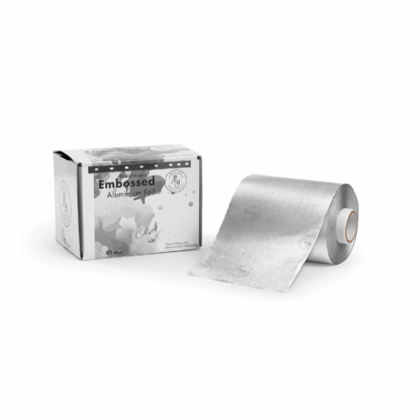 Embossed folio silver 12cm x 100m
