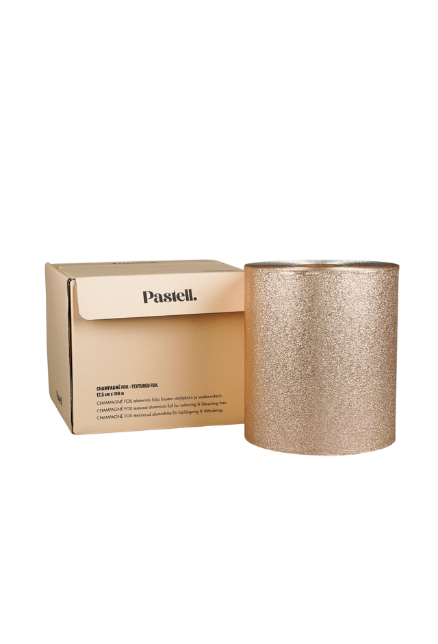 PASTELL. Foil Champagne -shampanjanvärinen kampaamofolio, 12,5 cm x 100 m rulla
