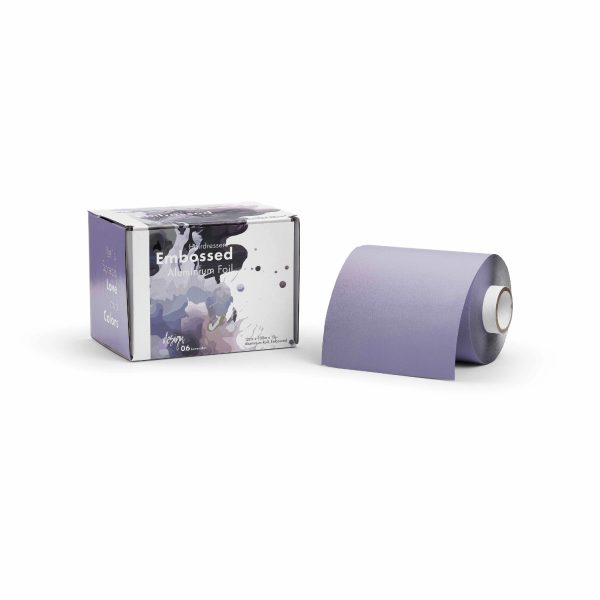 Embossed folio lavender 12cm x 100m